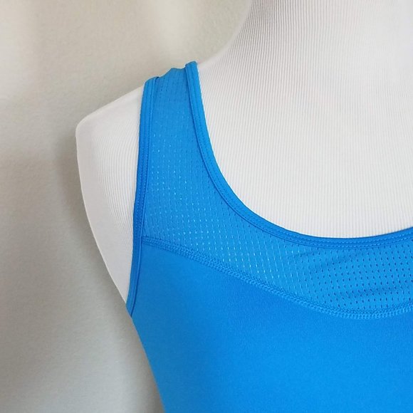 Nike Pro Dri-Fit Blue Sleeveless Racer Back Tank Top Size Small - Picture 3 of 8